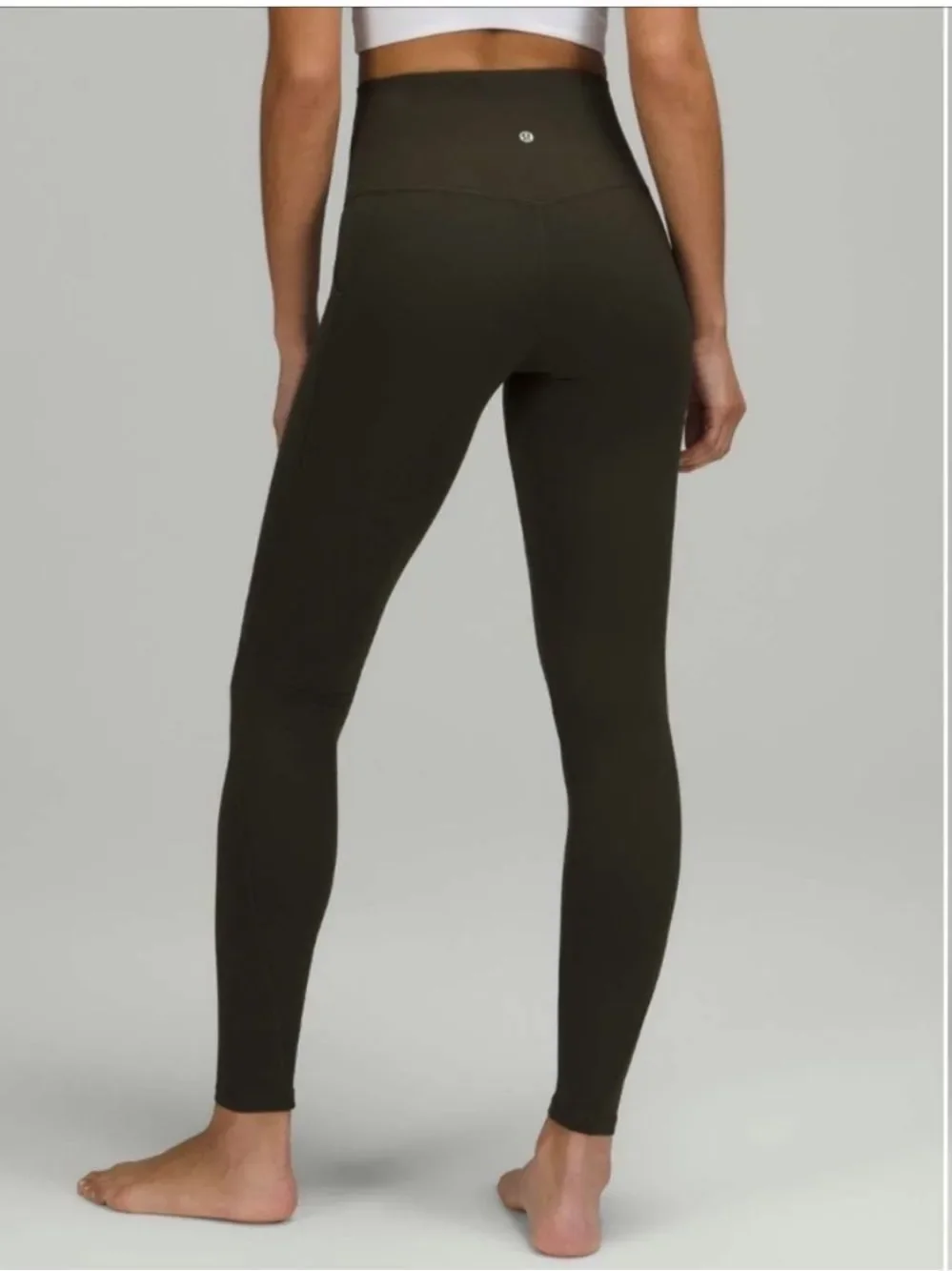 Lululemon Align High Rise Pocket Legging Dark Olive Green Womens 2